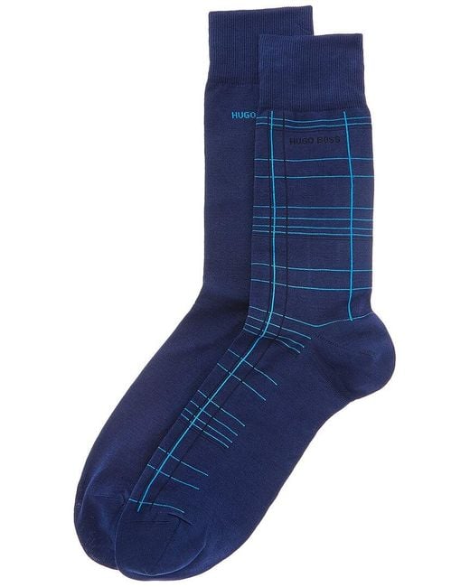 Boss Blue 2Pk Socks for men
