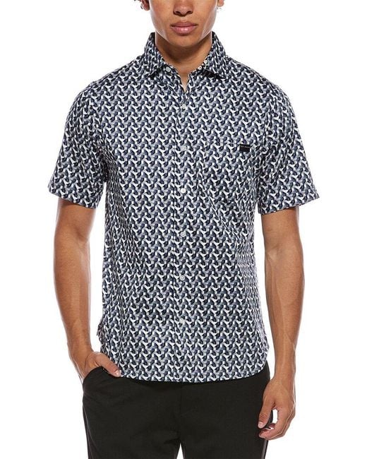 Ted Baker Blue Printed Shirt for men