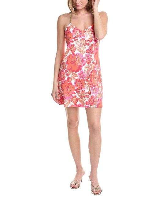 Jude Connally Red Bailey Shift Dress