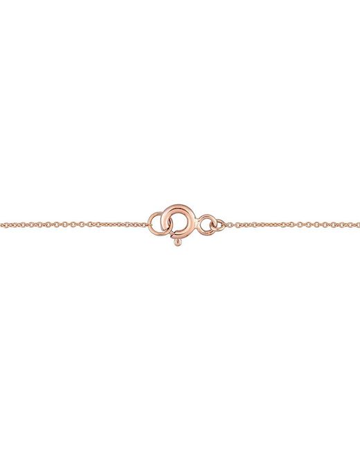 Diamond Select Cuts Metallic 14k Rose Gold 0.12 Ct. Tw. Diamond Star Necklace