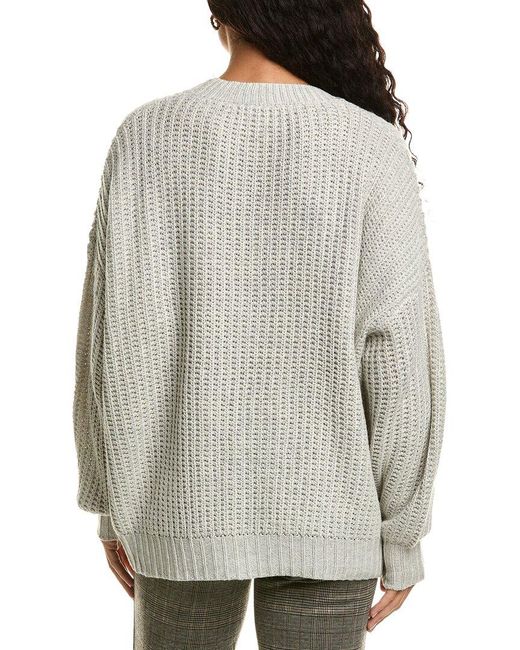 LaBiz Gray Wool-blend Cardigan