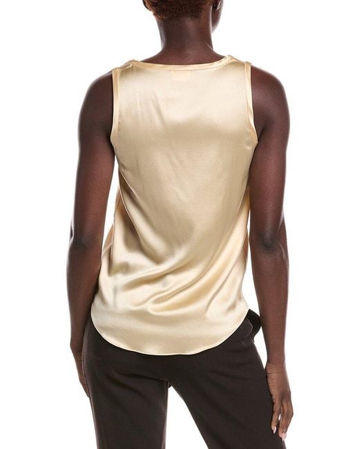 Brunello Cucinelli Natural Silk-Blend Tank