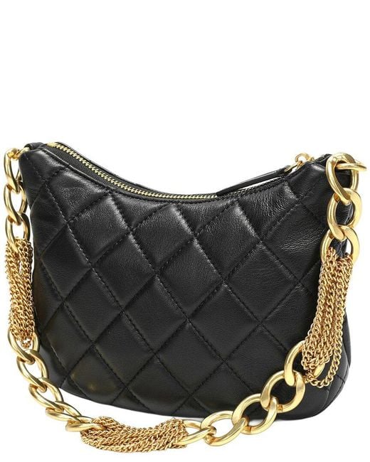 Tiffany & Fred Paris Black Tiffany And Fred Paris Quilted Leather Shoulder Bag