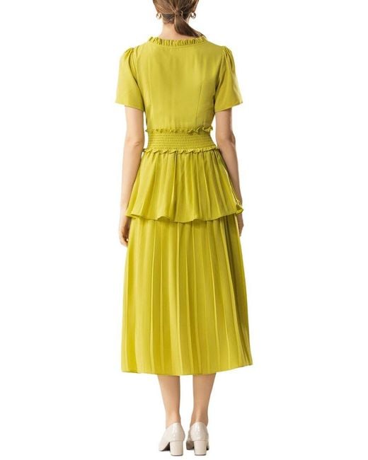 Adele Berto Yellow Midi Dress