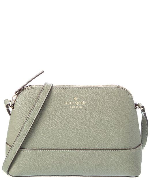 Kate Spade Gray Southport Avenue Hanna Leather Crossbody