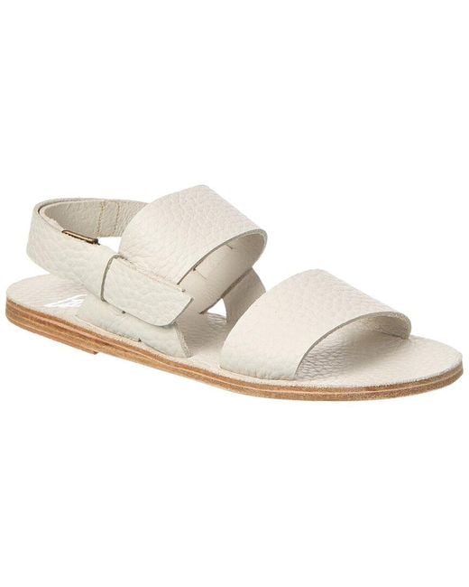 Ancient Greek Sandals White Cecil F Sandal