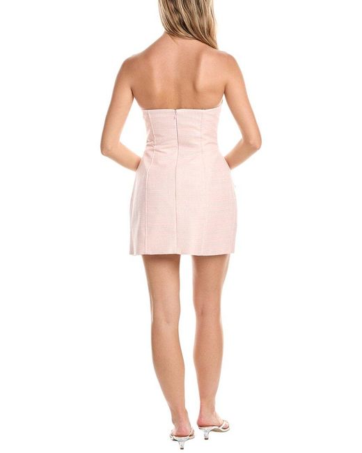Bardot Pink Madeline Boucle Mini Dress