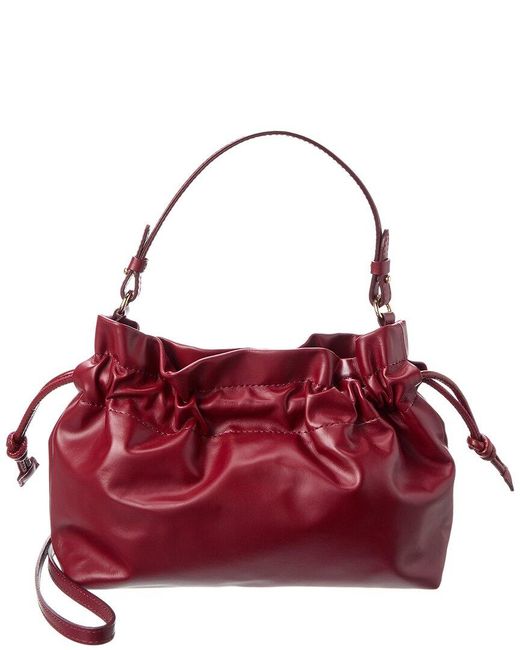 Isabella Rossetti Red Layla Leather Handbag