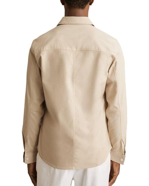 Reiss Natural Malaki Cotton Twill Tw Casual Shirt for men