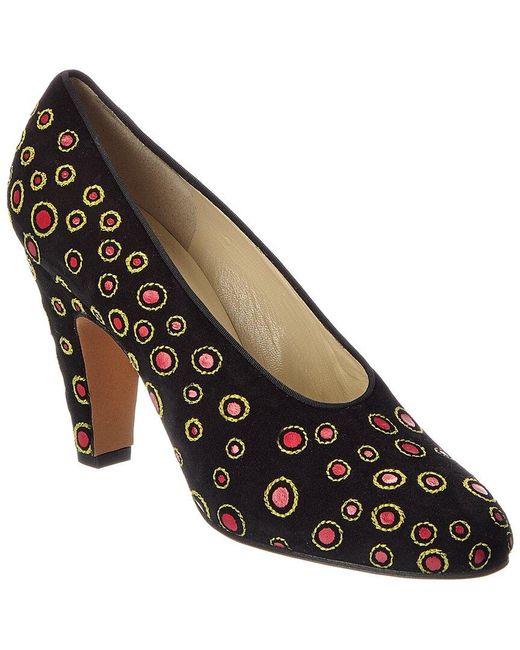 Ferragamo Black Ferragamo Archives 1930 Sparta Suede Pump