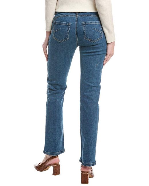 Jones New York Blue Lexington Straight Leg Jean