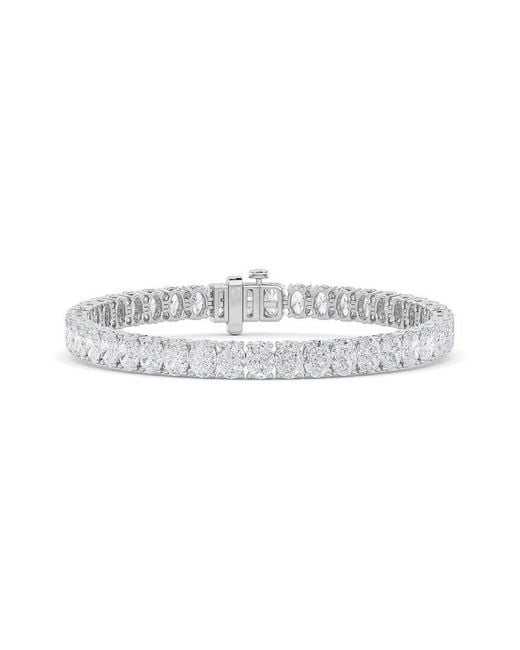 Lab Grown Diamonds White 14K 15.00 Ct. Tw. Lab-Grown Diamond Bracelet
