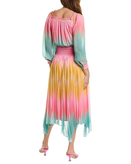 Rococo Sand Pink Ombre Maxi Dress