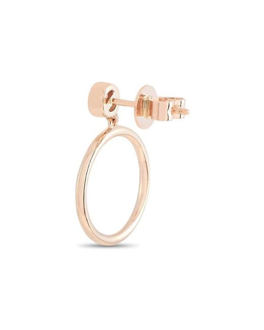 Diamond Select Cuts White 14k Rose Gold 0.31 Ct. Tw. Diamond Earring
