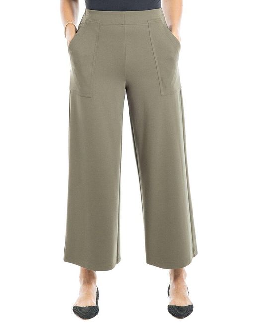 Max Studio Green Ponte Cropped Pant