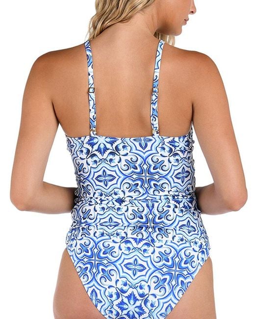 La Blanca Blue Swim Top