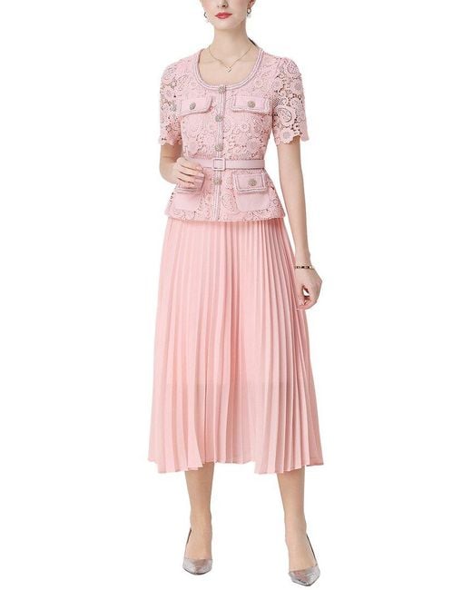Kaimilan Pink Midi Dress