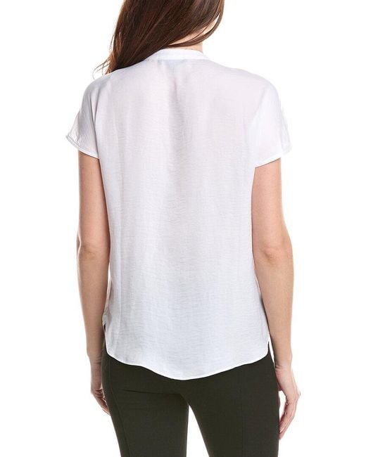 Renuar White Woven Blouse