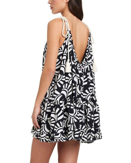 Red Carter Black Eyecatcher Mini Beach Dress Coverup