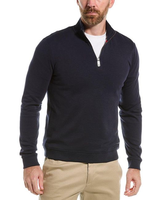 Ted Baker Blue Antram 1/2-zip Pullover for men