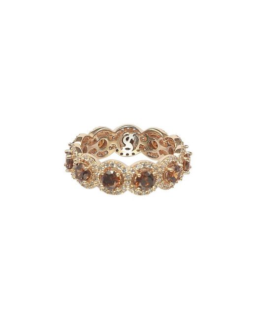 Suzy Levian CZ Jewelry White Suzy Levian Silver Cz Eternity Ring