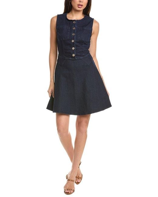CELESTINE SEI Blue Mini Dress