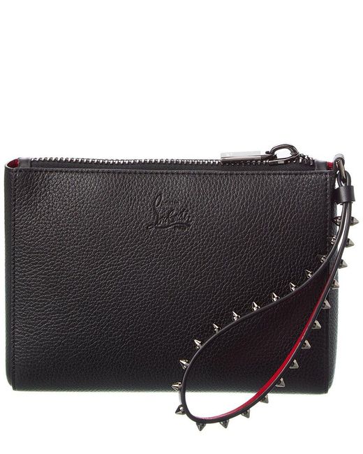Christian Louboutin Black Cabata Mini Leather Pouch