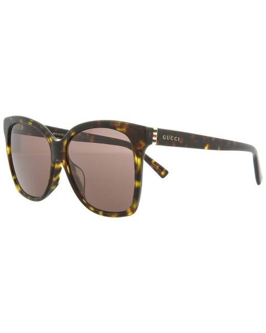 Gucci Brown GG0459SA 57mm Sunglasses
