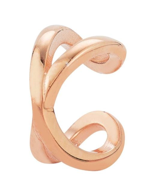 Glaze Jewelry White 14K Rose-Plated Earrings