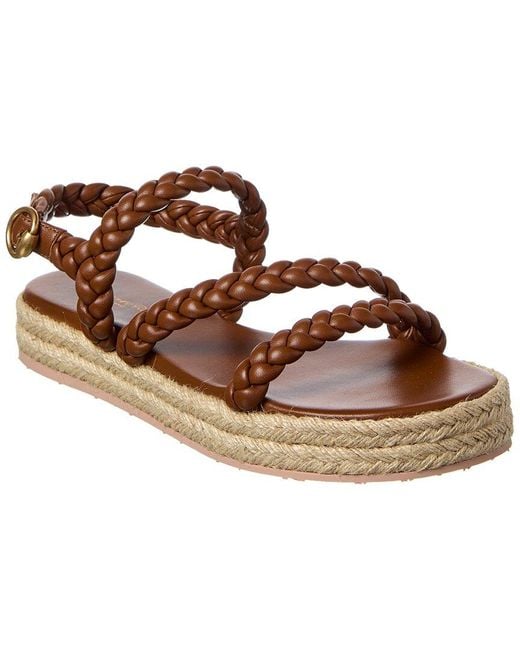 Gianvito Rossi Brown Playa Leather Sandal