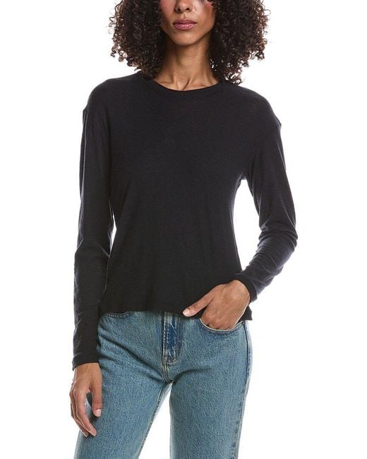 James Perse Black Boxy T-Shirt