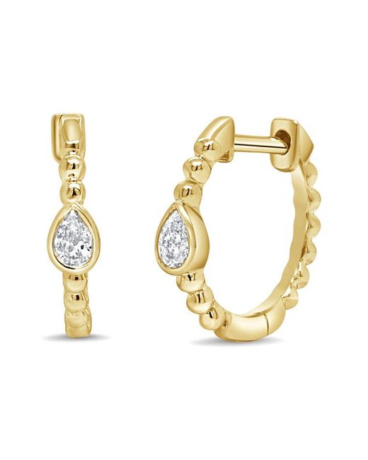 Sabrina Designs Metallic 14K 0.11 Ct. Tw. Diamond Huggie Earrings