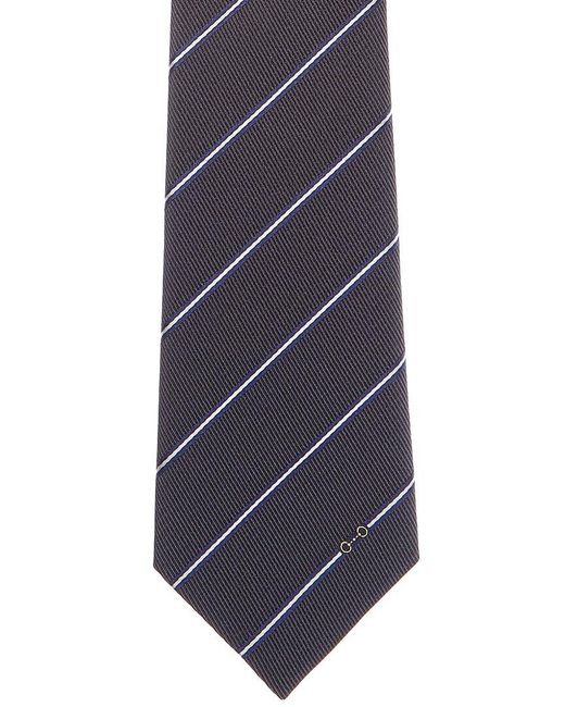 Gucci Blue Grey Bittery Jacquard Silk Tie for men