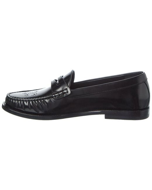 Céline Black Vivienne Leather Loafer for men
