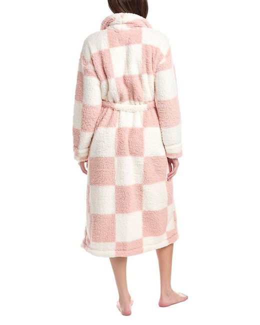 Sanctuary Pink Shawl Collar Sherpa Robe