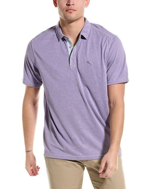 Tommy Bahama Purple Paradiso Cove Polo Shirt for men