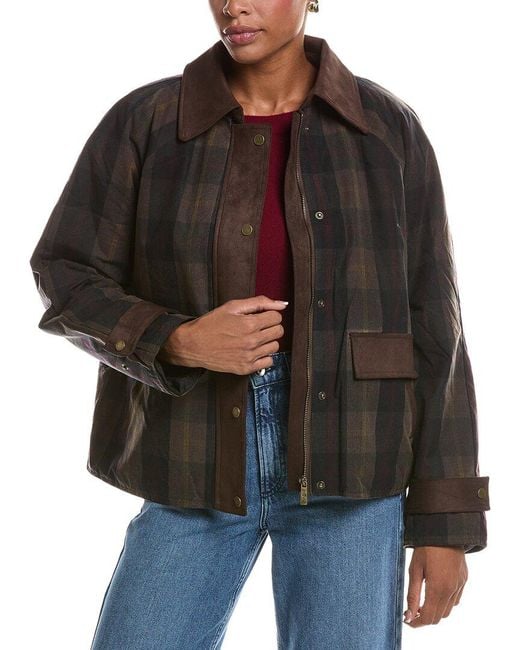 7 For All Mankind Black Barn Jacket