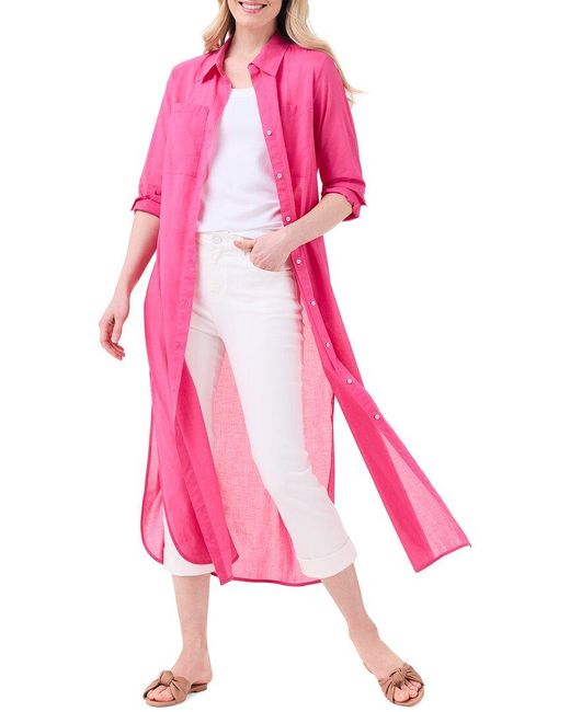 NIC+ZOE Pink Statement Tunic