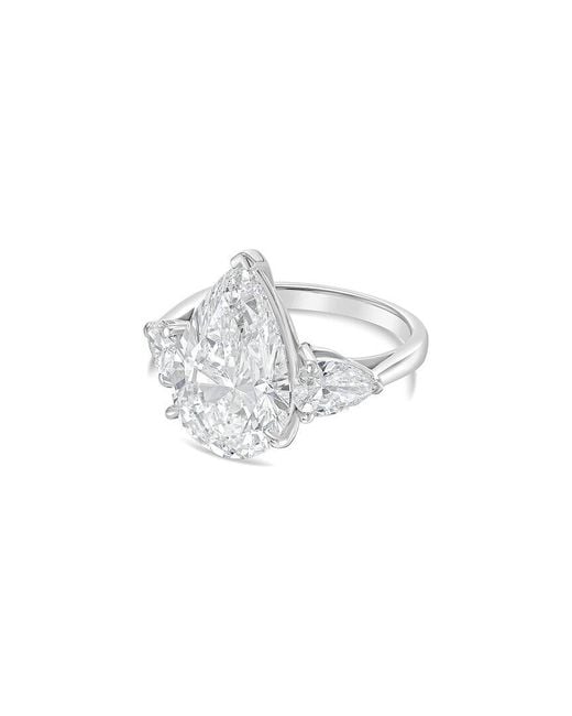 Diana M White Diana M. 14K 4.50 Ct. Tw. Lab-Grown Diamond Three-Stone Ring