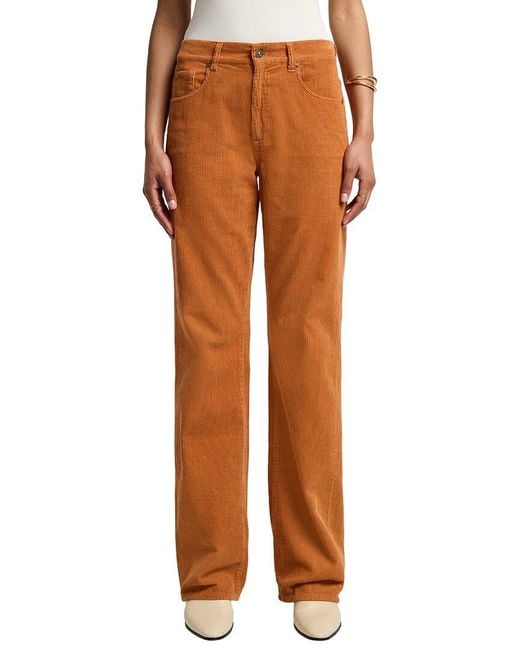 7 For All Mankind Orange Honey Mustard Tess Trouser Jean