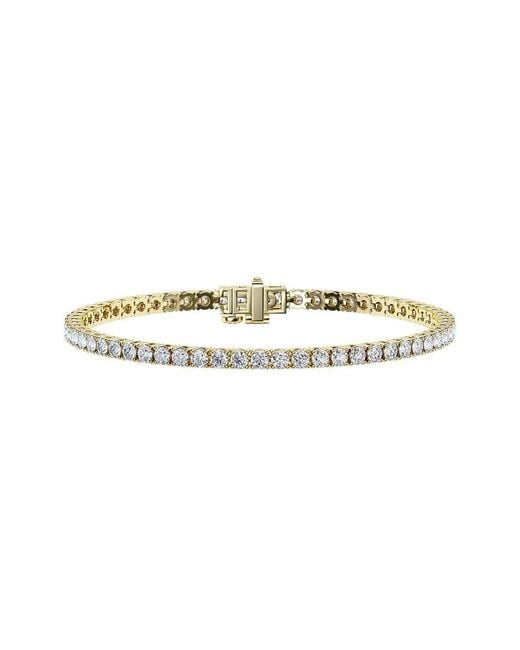 Lab Grown Diamonds White 14K 5.00 Ct. Tw. Lab-Grown Diamond Tennis Bracelet