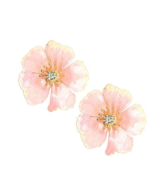 Eye Candy LA Pink Ashley Resin Statement Earring