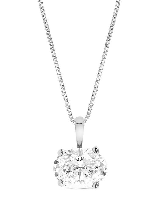 Amairah White 14K 1.00 Ct. Tw. Lab-Grown Diamond Solitaire Pendant Necklace