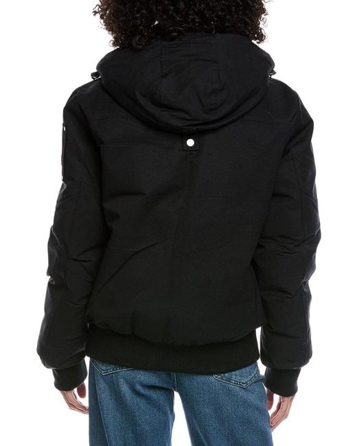 Moose Knuckles Black Down Coat