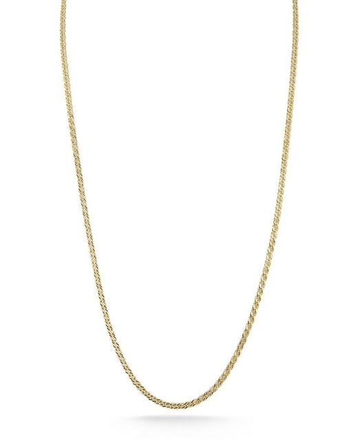 Glaze Jewelry Metallic 14K Over Double Curb Link Necklace