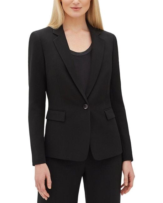 Lafayette 148 New York Black Plus Lyndon Blazer