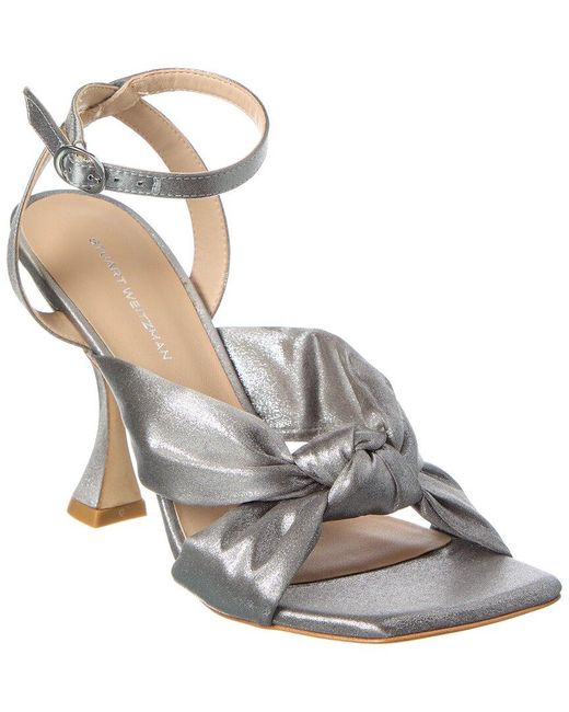 Stuart Weitzman Metallic Playa Ankle Strap Sandal