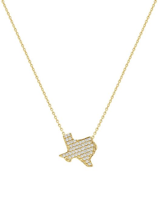 Sabrina Designs Metallic 14K 0.29 Ct. Tw. Diamond Necklace