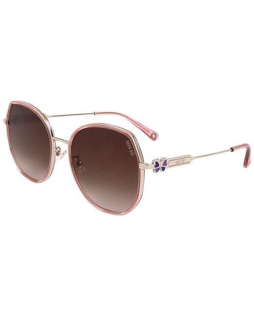 Anna Sui Brown As2206 58Mm Sunglasses