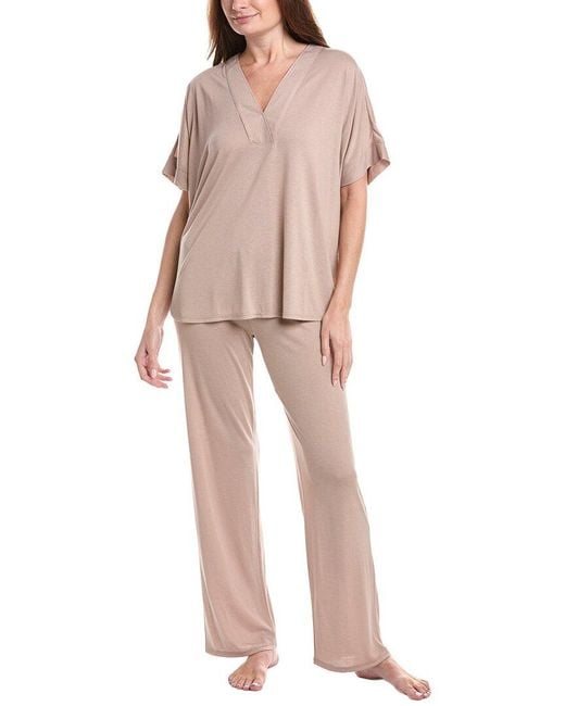Natori Pink 2Pc Congo Pajama Pant Set